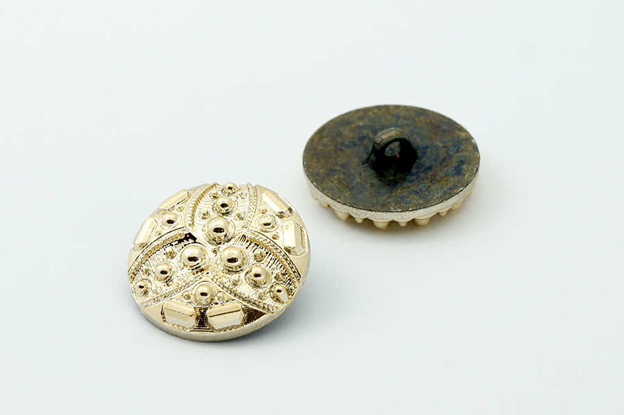 Гудзик 28 мм Mertbutton, золото, 634-44-gold