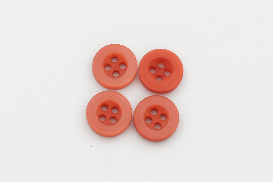 Гудзик 11 мм Mertbutton, кораловий червоний, 40091-18-1222