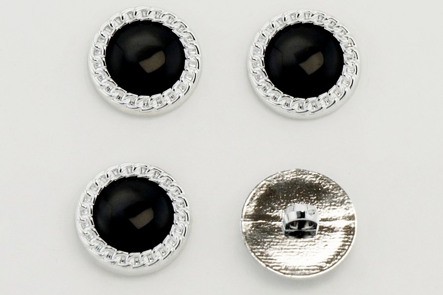 Гудзик 21 мм Mertbutton, чорний, KM-16-04-34-000/nik
