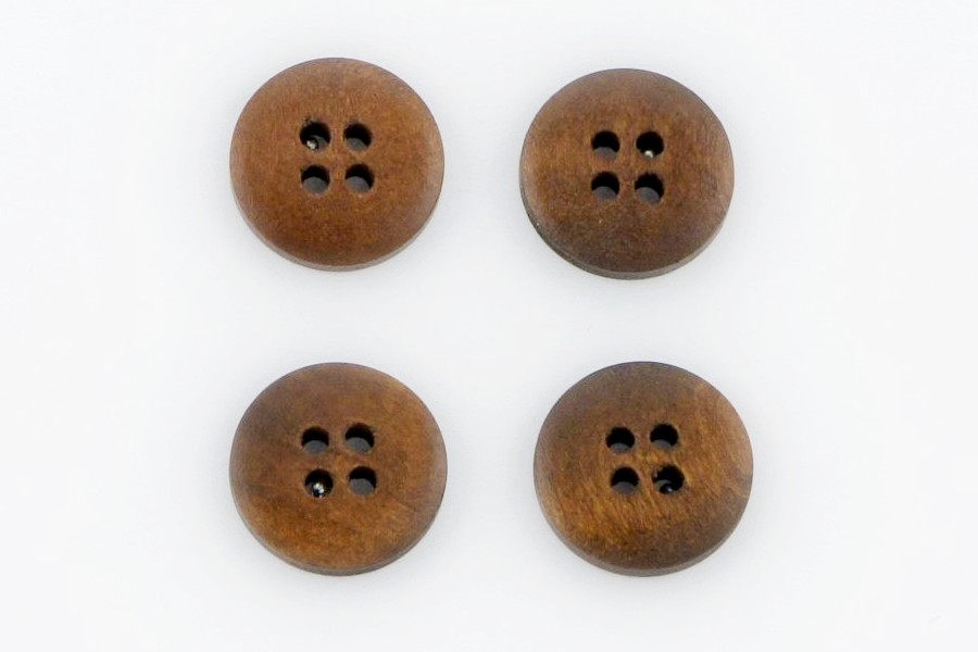 Гудзик 18 мм Mertbutton, коричневий, 1114-28-1265