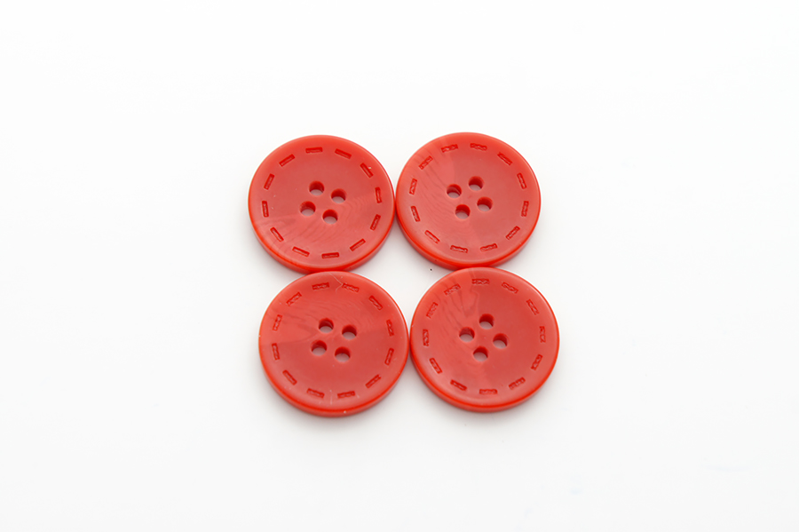 Гудзик 23 мм Mertbutton, червоний, 13-36-1318