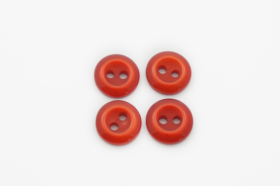 Гудзик 11 мм Mertbutton, червоний, 4010-18-0812