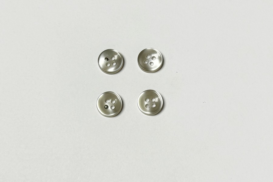 Гудзик 11.5 мм Mertbutton, полиновий світлий, 3407-18-9585