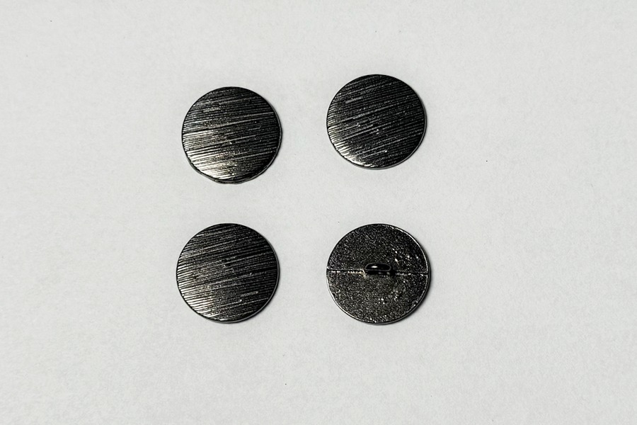 Гудзик металевий 20 мм Mertbutton, нікель чорний, UTS-61-32-bnik