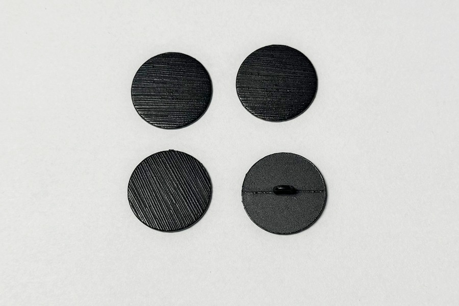 Гудзик металевий 23 мм Mertbutton, чорний, UTS-61-36-black