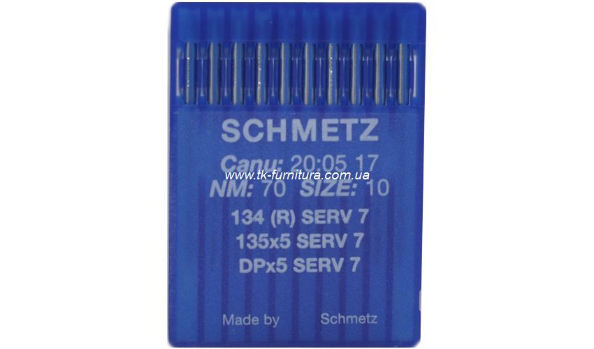 Голки №70 SCHMETZ універсальні, кругле стандартне вістря, DPx5