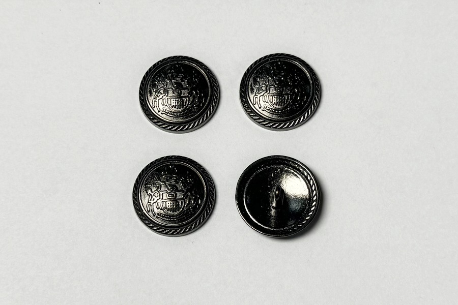 Гудзик металевий 23 мм Mertbutton, нікель чорний, UTS-54-36-b.nik