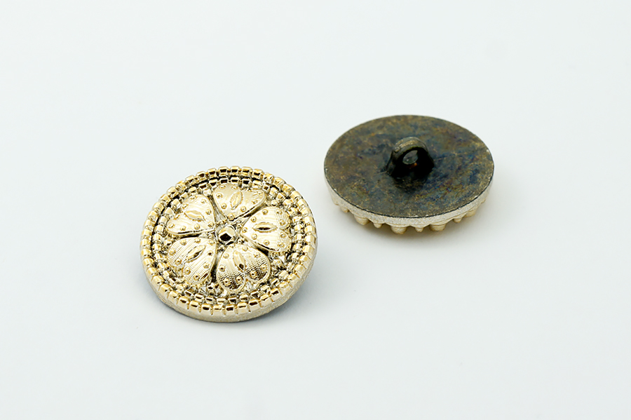 Гудзик 28 мм Mertbutton, золото, 627-44-gold