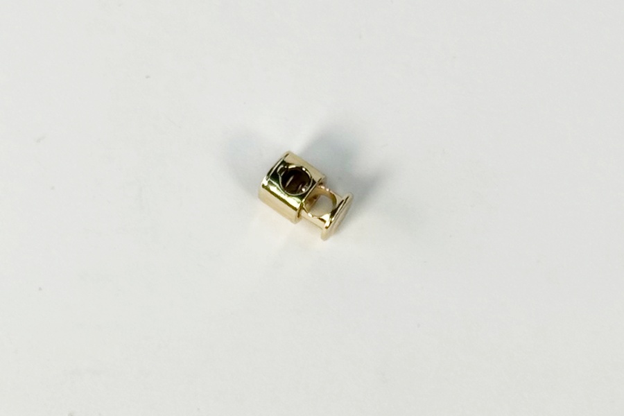 Фіксатор для шнура СТ758 металевий, 10,4 x 7,5 мм MH, золото, 6660-0147-gold