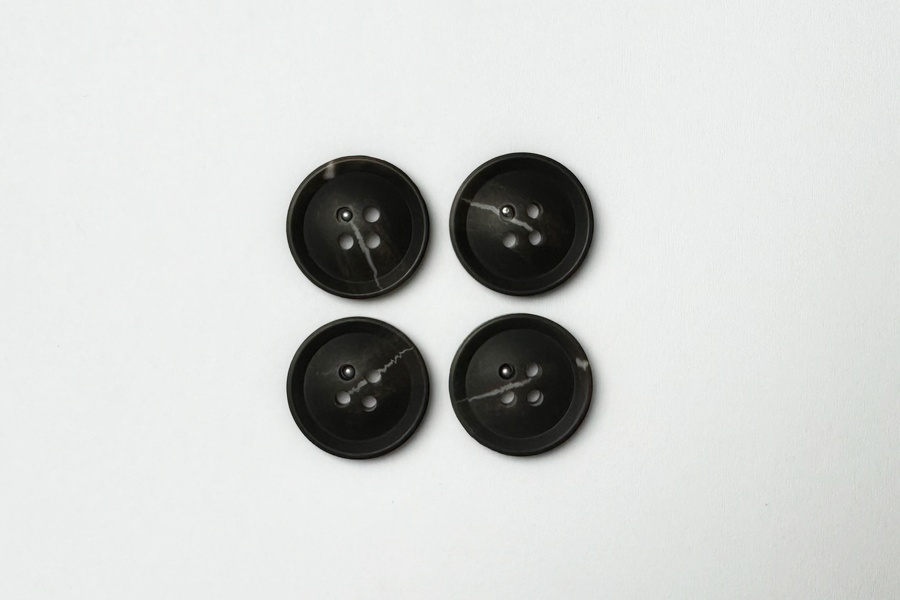 Гудзик 20 мм Mertbutton, коричневий темний, 3207-32-1043