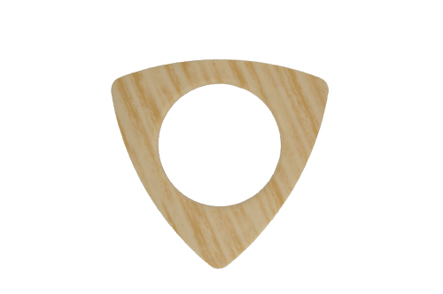 Люверс Трикутник пластмасовий Wood 35 мм, дерево світле