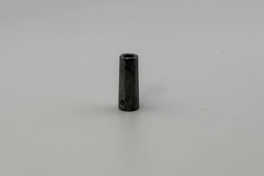Наконечник для шнура металевий, 8 x 21 мм Mertbutton, нікель чорний, MSB-11-b.nik