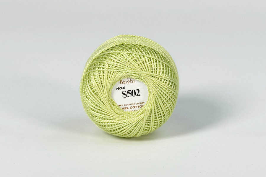 Нитки Ірис 10гр/80м Bright, салатовий, S502