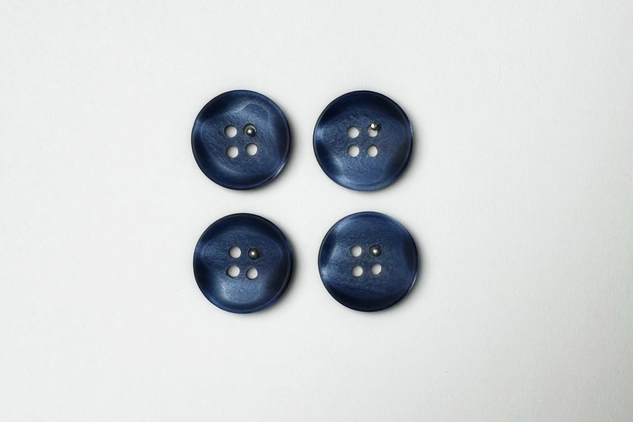 Гудзик 18 мм Mertbutton, синій, 3007-28-0817