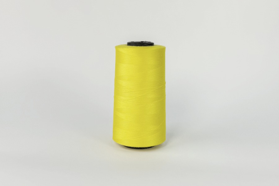 Нитки ПЕ №40/2 5000 м Barva, жовтий яскравий, 3030