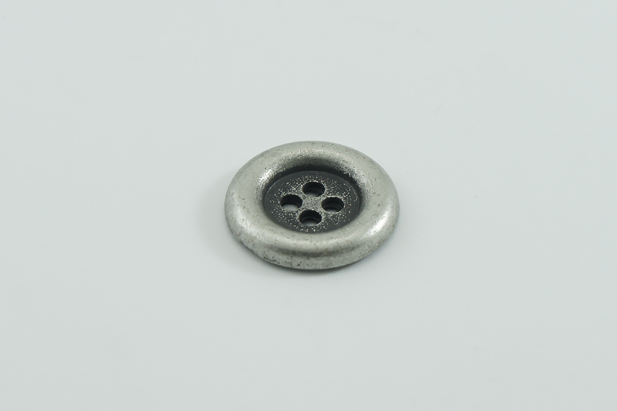 Гудзик металевий 25 мм Mertbutton, нікель, MTL-70-40-nik