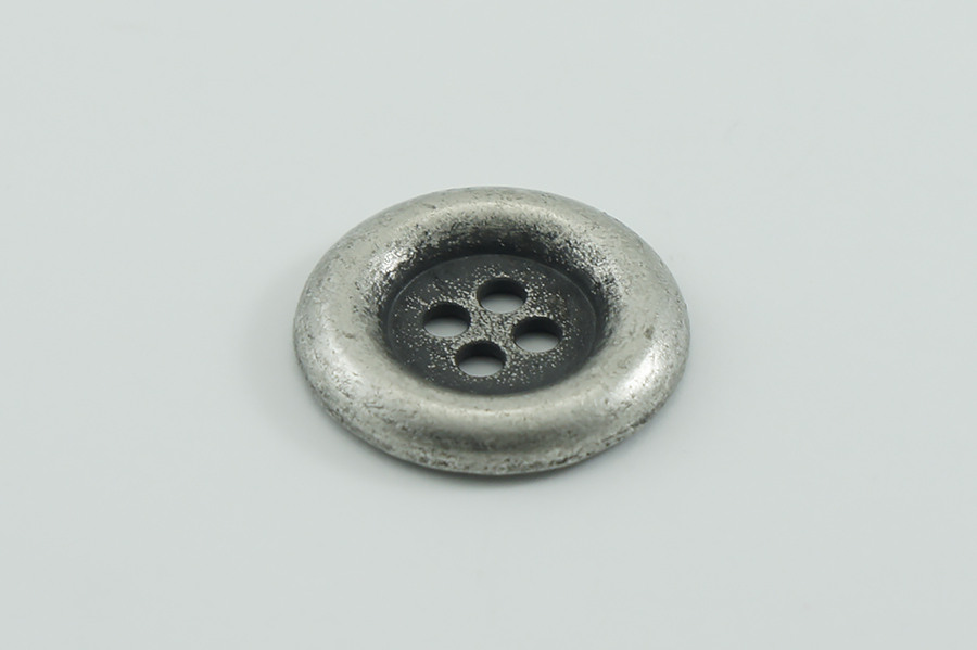 Гудзик металевий 28 мм Mertbutton, нікель, MTL-70-44-nik