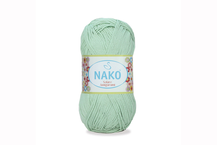 Пряжа Solare amigurumi 100гр/270м NAKO, салатовий, 10331