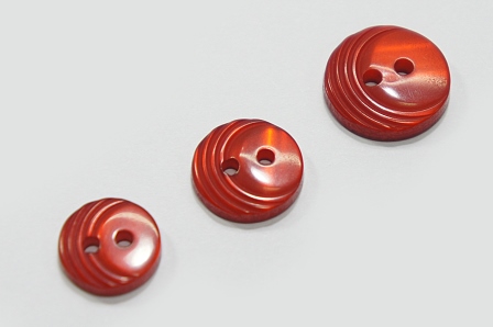 Гудзик 12 мм Mertbutton, червоний, 4013-20-0812