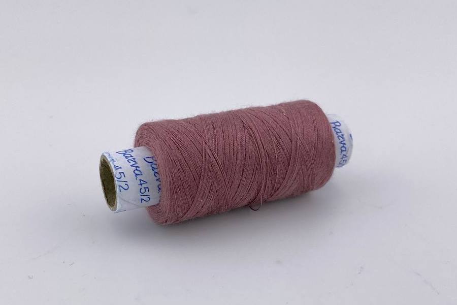 Нитки армовані №45/2 300 м Barva, фрезовий рожевий, 6052