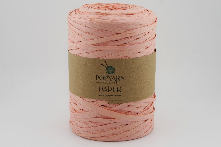 Пряжа Рафія 250гр/360м POPYARN, персиковий, 515