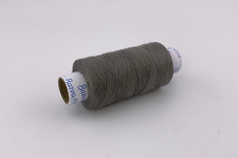 Нитки армовані №45/2 300 м Barva, сірий натуральний, 7047