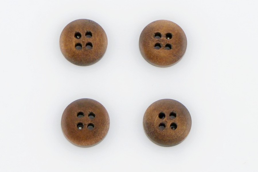 Гудзик 15 мм Mertbutton, коричневий, 1114-24-1265