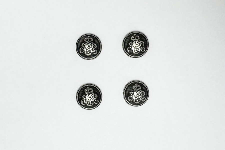Гудзик 15 мм Mertbutton, нікель, 257e-24-nik