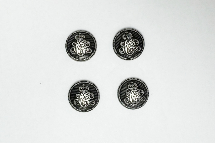 Гудзик 20 мм Mertbutton, нікель, 257e-32-nik