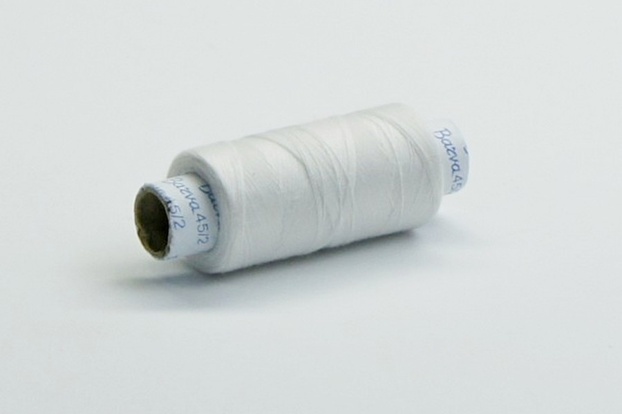 Нитки армовані №45/2 300 м Barva, білий натуральний, 9999