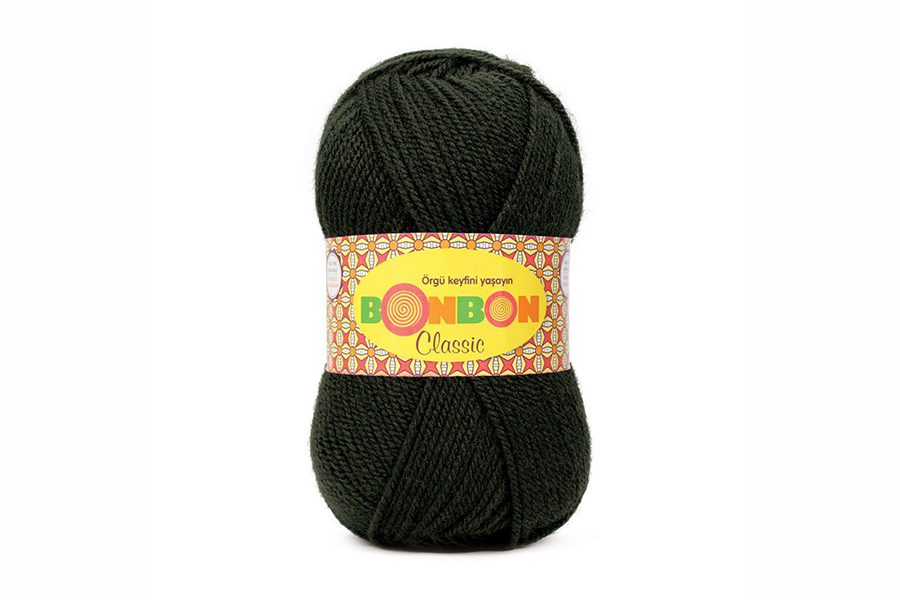 Пряжа Bonbon classic 100гр/200м NAKO, болотний, 98586