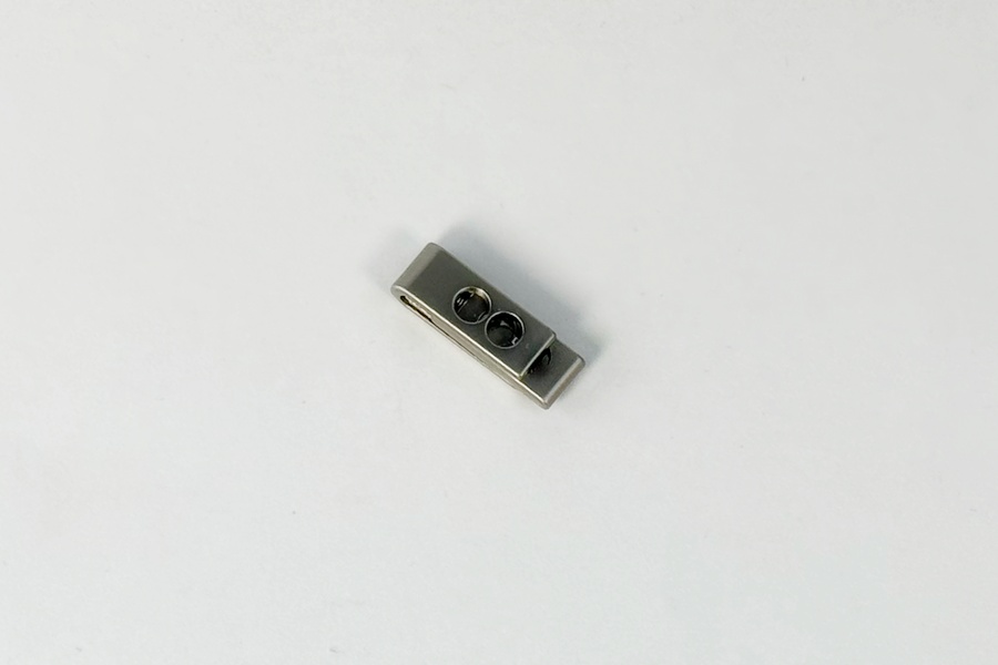 Фіксатор для шнура СТ037 металевий, 12,2 x 7,4 x 5,5 MH, нікель матовий, 6660-0145-m.nik