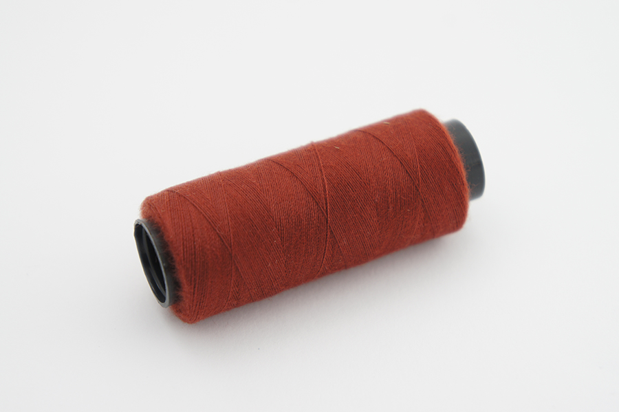 Нитки ПЕ №40/2 250 м Barva, бордовий натуральний, 6065