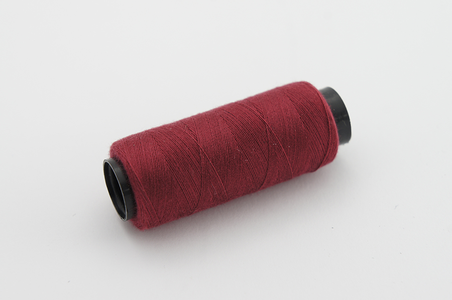 Нитки ПЕ №40/2 250 м Barva, бордовий натуральний, 6042