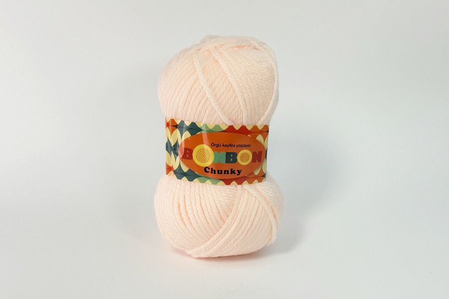 Пряжа Bonbon chunky 100гр/135м NAKO, персиковий, 98335