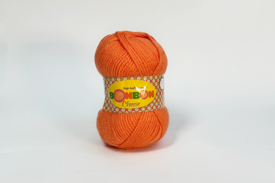 Пряжа Bonbon classic 100гр/200м NAKO, оранжевий, 98212