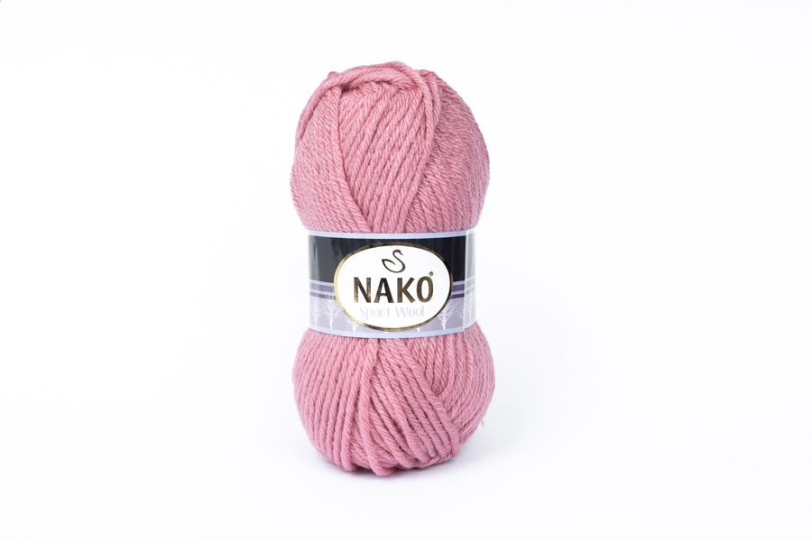 Пряжа Sport wool 100гр/120м NAKO, фрезовий, 2276