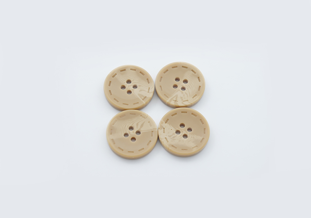 Гудзик 23 мм Mertbutton, бежевий золотистий, 13-36-1046