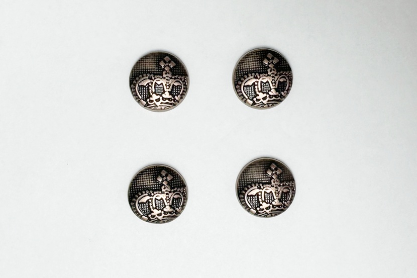 Гудзик 16 мм Mertbutton, мідь, 241e-28-coop