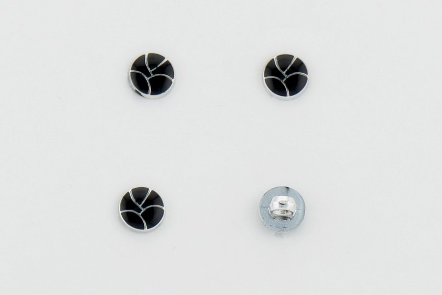 Гудзик 10 мм Mertbutton, чорний, ATS-07-16-000/nik