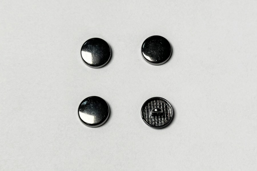 Гудзик металевий 15 мм Mertbutton, нікель чорний, CN-26-24-b.nik