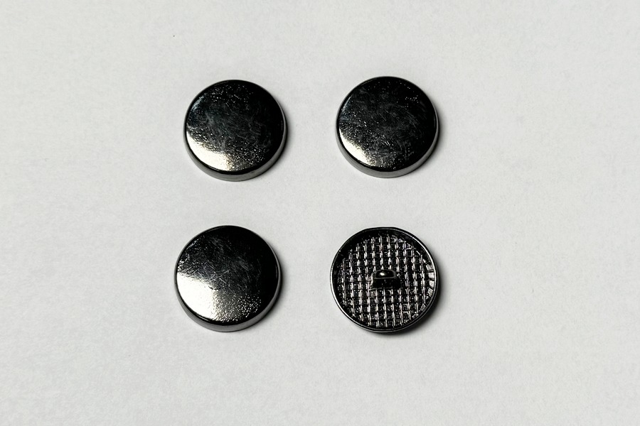 Гудзик металевий 20 мм Mertbutton, нікель чорний, CN-26-32-b.nik