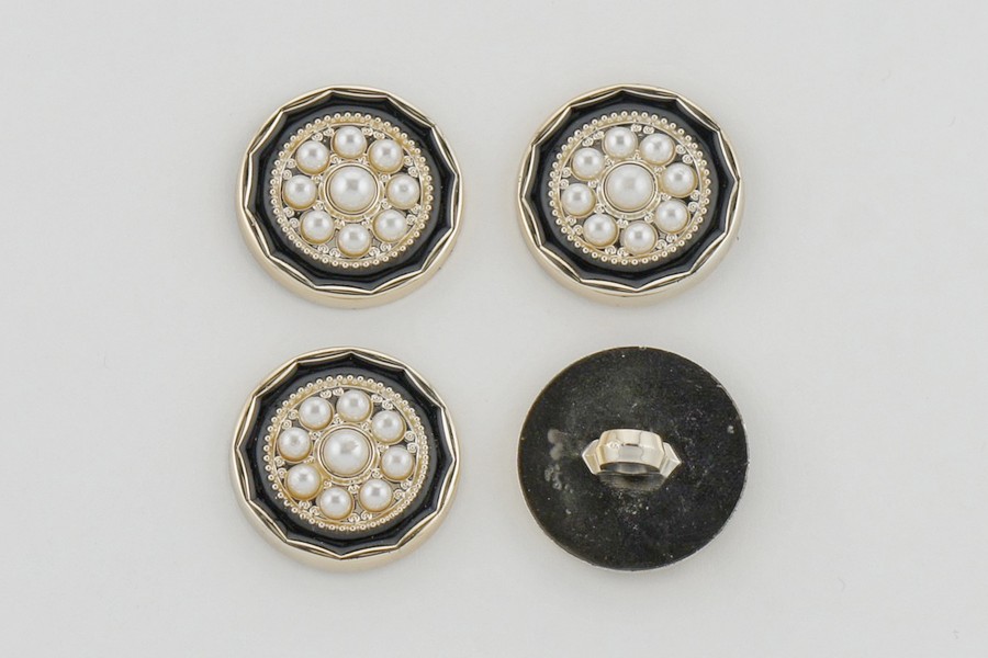 Гудзик 25 мм Mertbutton, золото, KM-01-01-40-000/gold