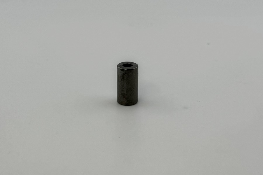 Наконечник для шнура металевий, 8 x 9 мм Mertbutton, нікель чорний, MSB-05-b.nik