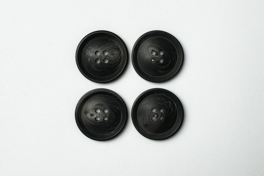 Гудзик 25 мм Mertbutton, сірий темний, 3207-40-0893