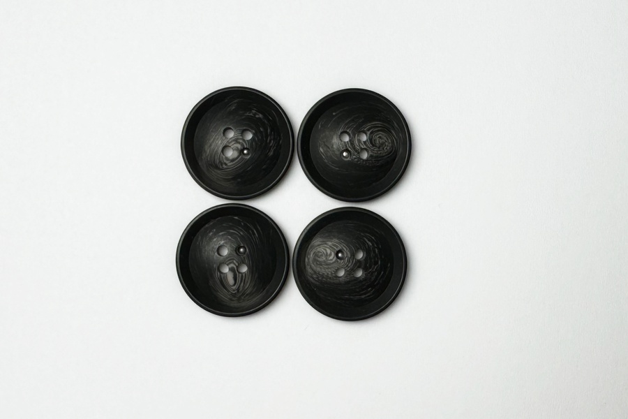 Гудзик 28 мм Mertbutton, сірий темний, 3207-44-0893