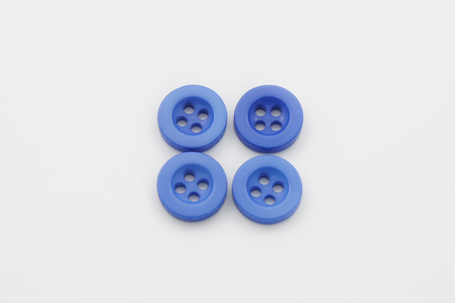 Гудзик 11 мм Mertbutton, волошковий, 4009-18-0064