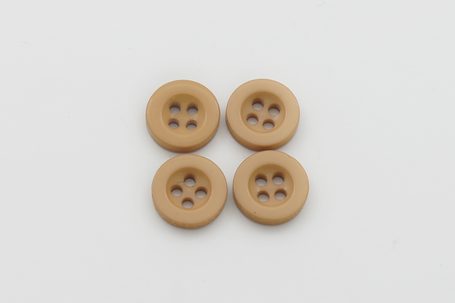 Гудзик 11 мм Mertbutton, бежевий золотистий, 4009-18-0238