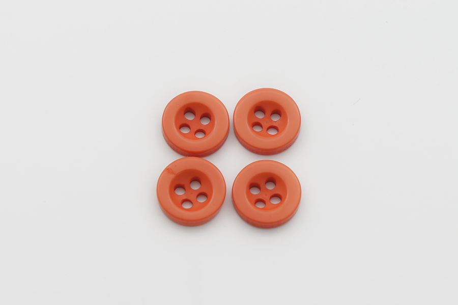 Гудзик 11 мм Mertbutton, кораловий, 4009-18-1154