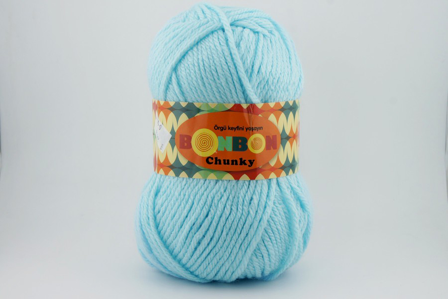 Пряжа Bonbon chunky 100гр/135м NAKO, блакитний, 98694